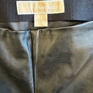 Michael Kors Black Leather Pants